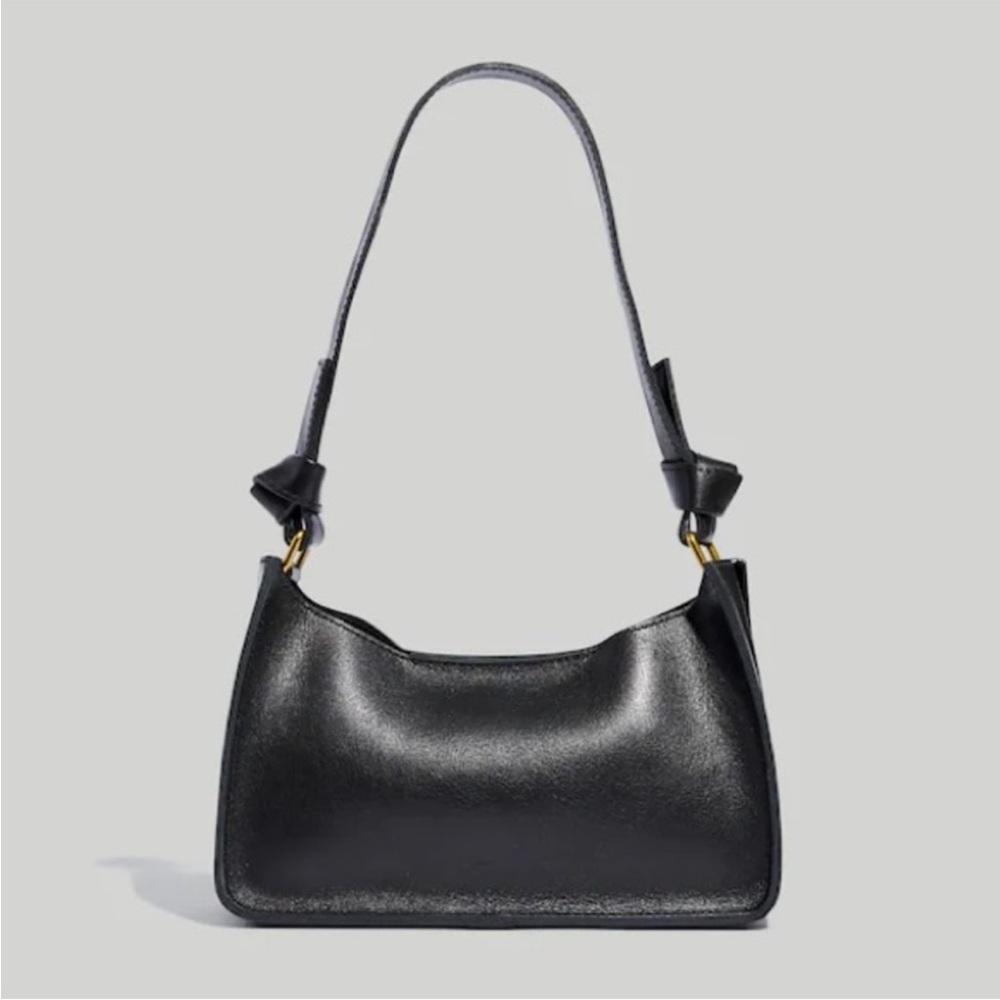 Madewell Black Leather Shoulder Bag